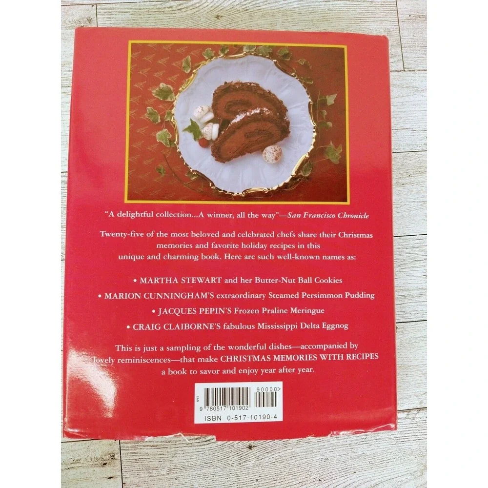 Christmas Memories with Recipes Cookbook Hardcover Book 1988‎